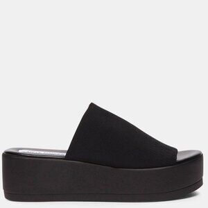 Steve Madden Slinky Black Platform Sandals